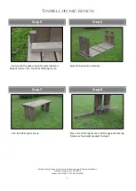 Preview for 3 page of Rutland County Tinwell picnic bench Assembly Instructions Manual