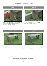 Preview for 4 page of Rutland County Tinwell picnic bench Assembly Instructions Manual