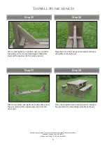 Preview for 8 page of Rutland County Tinwell picnic bench Assembly Instructions Manual