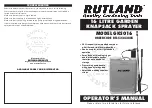 Rutland GKS016 Operator'S Manual preview