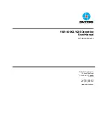 Preview for 1 page of Rutter VDR-100G2 Operation User'S Manual