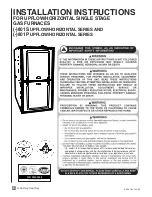 Ruud 801P SERIES Installation Instructions Manual preview