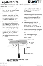 Предварительный просмотр 3 страницы RUVATI epiGranite Undermount Installation Manual