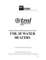 RVR Energy Technology TML SF Installation And Operating Instructions Manual preview