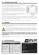 Preview for 4 page of RVR Solar Closet 300 PS Installation, Usage And Maintenance Instructions