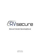 Предварительный просмотр 1 страницы RVsecure ProtectorX Operating Manual