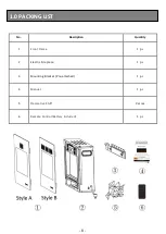 Предварительный просмотр 6 страницы RW Flame RFH-10201LA Important Instructions And Operating Manual