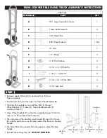 RWM Casters RWM CONVERTIBLE HAND TRUCK Assembly Instructions preview