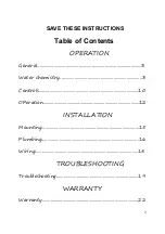 Preview for 3 page of Rx Clear HydroSalt Installation & Operation Manual