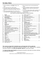 Preview for 2 page of ryan 544915 Parts & Maintenance Manual