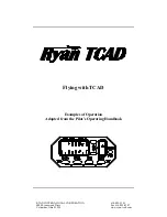 Preview for 1 page of ryan TCAD 9900 Series Pilot Operating Handbook