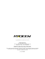 Preview for 36 page of Rydeen DV638A Owner'S Manual