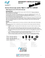 Предварительный просмотр 4 страницы Ryf AG Ryeco LAB-10 Instruction Manual