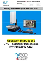 Ryf Ryeco RMM2010-CNC Operating Instructions Manual preview