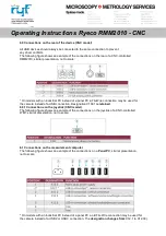 Preview for 14 page of Ryf Ryeco RMM2010-CNC Operating Instructions Manual