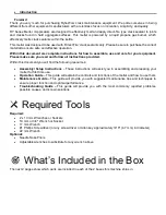 Preview for 6 page of RynoWorx RA-MLT-0016 Operator'S Manual