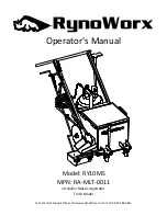 Предварительный просмотр 1 страницы RynoWorx RY10MS Operator'S Manual