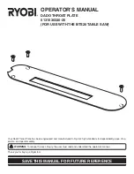 Preview for 1 page of Ryobi 0131030330-35 Operator'S Manual