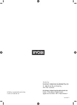 Preview for 12 page of Ryobi 0177344 Original Instructions Manual