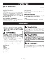 Preview for 6 page of Ryobi 046396035974 Operator'S Manual