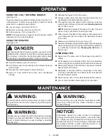 Preview for 9 page of Ryobi 046396035974 Operator'S Manual