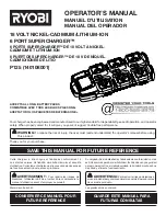 Preview for 1 page of Ryobi 140108001 Operator'S Manual