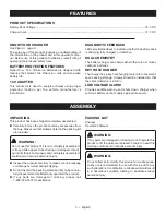 Предварительный просмотр 5 страницы Ryobi 140126001 Operator'S Manual