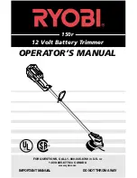 Preview for 1 page of Ryobi 150r Operator'S Manual