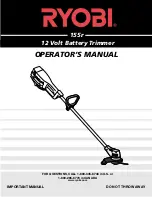 Preview for 1 page of Ryobi 155r Operator'S Manual