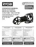 Ryobi 18 VOLT ONE+ P592 Operator'S Manual предпросмотр