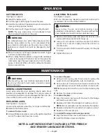 Preview for 6 page of Ryobi 18 VOLT ONE+ P592 Operator'S Manual