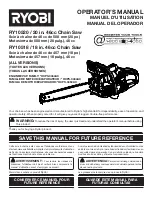 Предварительный просмотр 1 страницы Ryobi 18in. Operator'S Manual