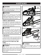 Preview for 25 page of Ryobi 18in. Operator'S Manual
