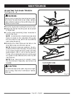 Preview for 28 page of Ryobi 18in. Operator'S Manual