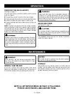 Preview for 9 page of Ryobi 18V ONE+ P782 Operator'S Manual