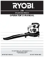 Preview for 1 page of Ryobi 290r Operator'S Manual