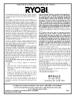 Preview for 36 page of Ryobi 290r Operator'S Manual