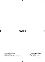 Preview for 32 page of Ryobi 4000475152 Original Instructions Manual