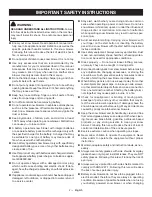 Предварительный просмотр 8 страницы Ryobi 46396038685 Operator'S Manual