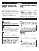 Preview for 38 page of Ryobi 46396038685 Operator'S Manual