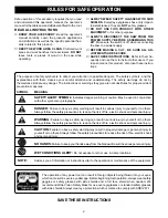 Preview for 2 page of Ryobi 4710300 Operator'S Manual