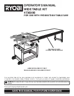 Предварительный просмотр 1 страницы Ryobi 4730300 Operator'S Manual