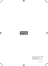 Preview for 400 page of Ryobi 5133002563 Original Instructions Manual