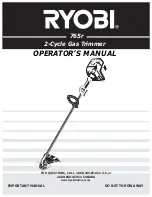 Preview for 1 page of Ryobi 765r Operator'S Manual