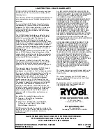 Preview for 26 page of Ryobi 766r Operator'S Manual