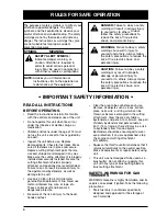 Preview for 4 page of Ryobi 767r Operator'S Manual