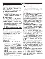 Preview for 2 page of Ryobi A113TS1 Operator'S Manual