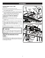 Предварительный просмотр 14 страницы Ryobi A25RT01 Operator'S Manual