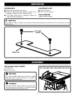 Предварительный просмотр 3 страницы Ryobi A31TS04 Operator'S Manual