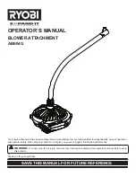 Предварительный просмотр 1 страницы Ryobi ABE04G Operator'S Manual